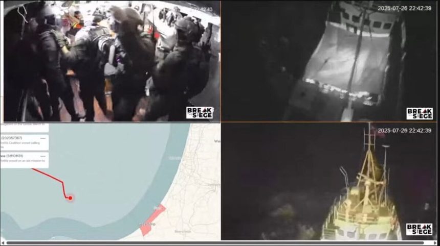 Izraelska armada zastavila lod s aktivistami do Gazy