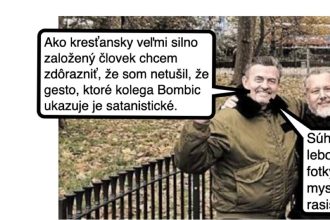 Cynicka obluda Ako Bombic Machalu a spol zarezal