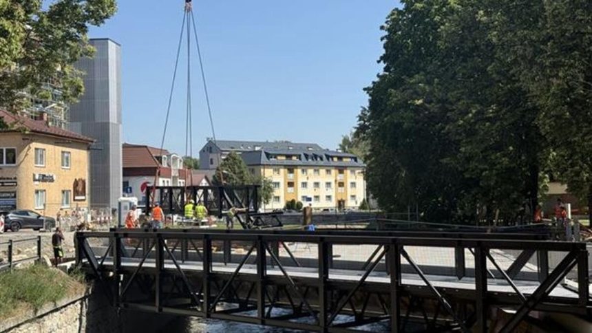 Most na Ulici 1 maja v Poprade je opat otvoreny