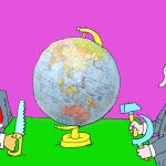 karikatura dna aljaska