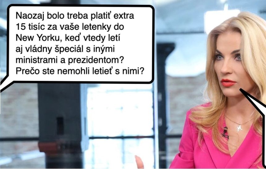 Cynicka obluda Specialny let pre specialnu ministerku
