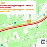 Dopravne obmedzenia na bratislavskej D2 sa skratia