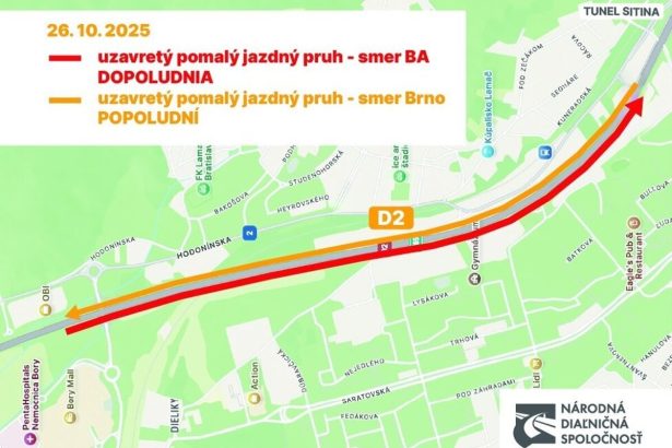 Dopravne obmedzenia na bratislavskej D2 sa skratia