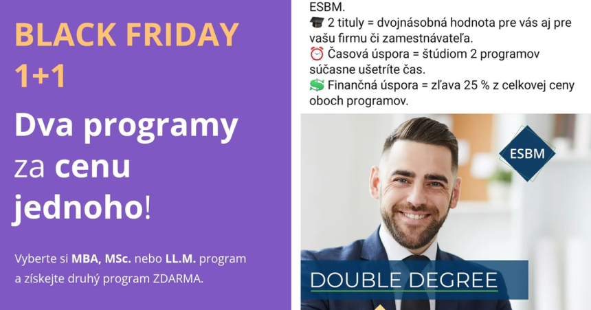 Dva tituly za cenu jedneho MBA tituly a biznis