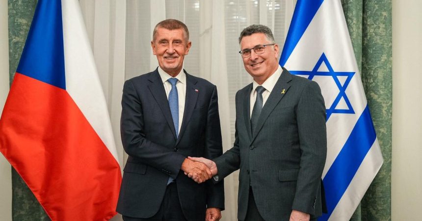 izraelsky minister saar navstivil cesko stretol sa s babishom a vystrcilom