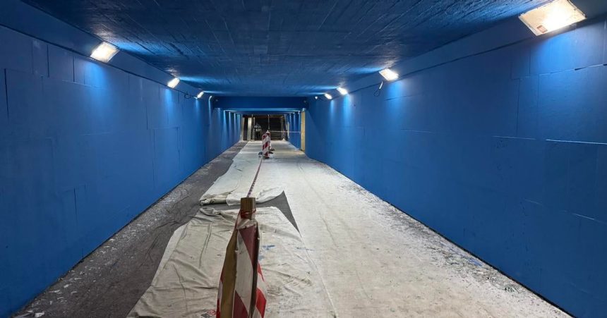 Podchod pod Hasicskou ulicou prechadza obnovou Pribudnu svetelne boxy kamenny mur bude osvetleny