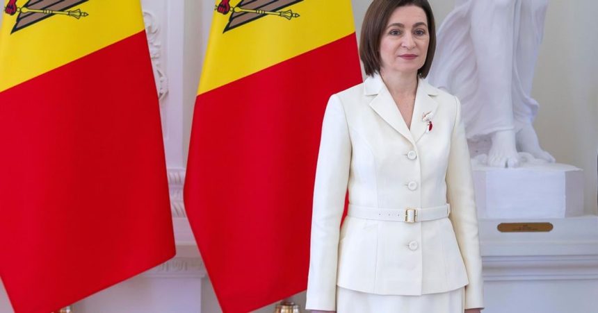 Bratislava bola vyzdobena vlajkami Moldavska pred prichodom prezidentky Sanduovej