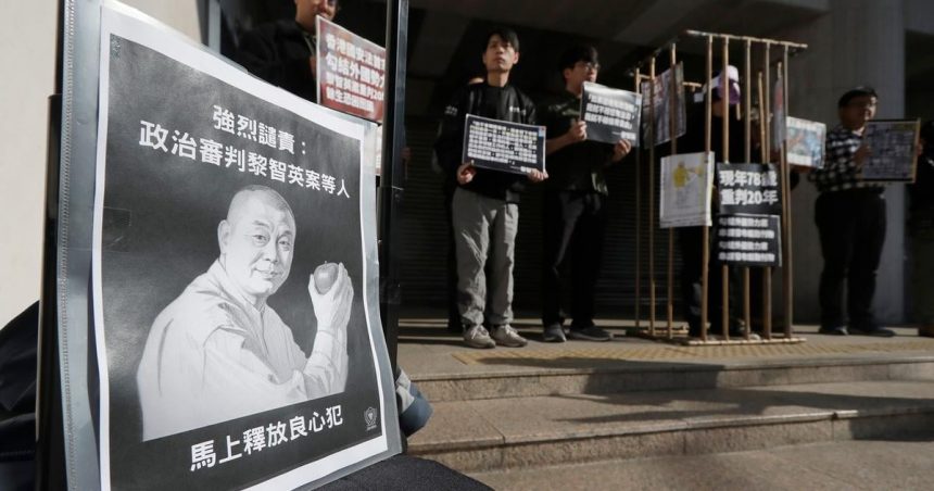 Odsudeny vydavatel Jimmy Lai sa neodvola proti 20 rocnemu trestu