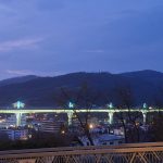 Dominanta Povazskej Bystrice sa na Zeleny stvrtok sfarbila na modro