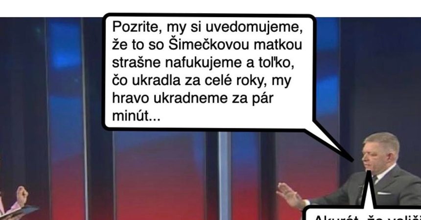 Cynicka obluda Fico nema dovod zastavit sa