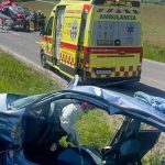 Vodic nedal prednost vosiel do kriovatky Na ceste pristal vrtulnik