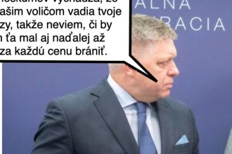 Cynicka obluda Ficovo mensie zlo