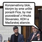 Cynicka obluda Konzervativny blok pomocnikov Roberta Fica