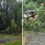 Polamane stromy silny vietor a krupobitie Zilinou presla silna burka a vyrazne sa ochladilo