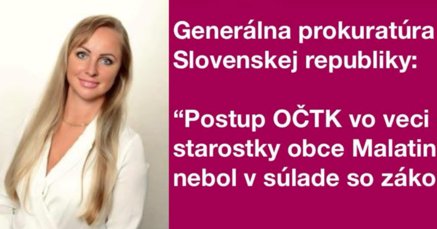 za sest rokov jedenast priestupkov generalny prokurator sa vyjadri k starostke malatinej