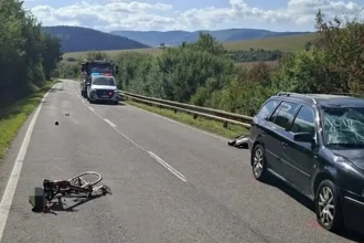 Cyklista zomrel po zrážke s autom v okrese Bardejov