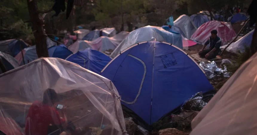 Grécky pilotný tábor pre migrantov a utečencov