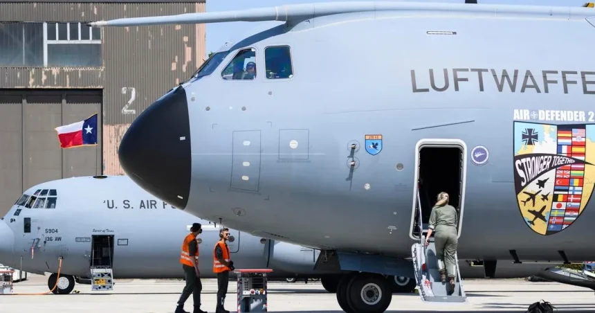 Neznámy dron havaroval v blízkosti základne nemeckých vzdušných síl