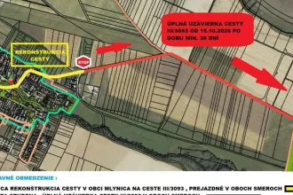 Cesta tretej triedy z Mlynice na Kežmarok bude uzavretá do konca roka