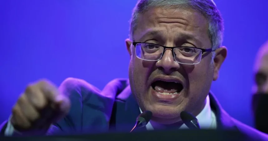 Izraelský minister Ben Gvir vyzval na tvrdý postup