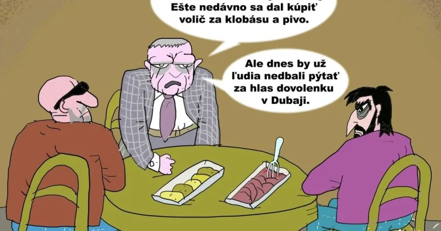 Karikatúra dňa: Drahý volič, toto je odkaz pre teba