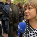 Ku francúzskym protestujúcim študentom sa pripojila aj Greta Thunbergová